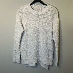 Women’s Size Medium Sweater Cream Boucle by Debut Office Capsule Comfort Soft
